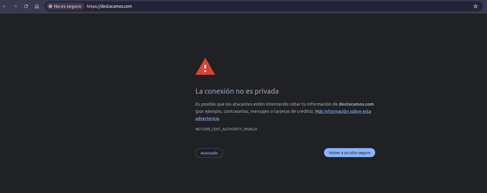 Destacamos.com Error de Acceso, no puedo entrar
